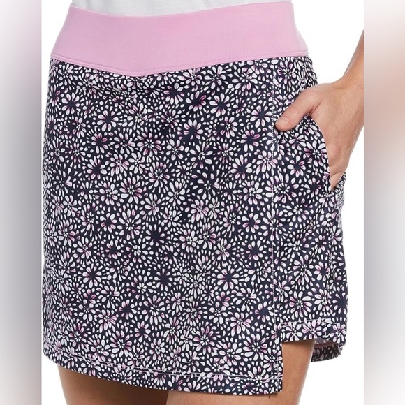 PGA Tour Pants - PGA Tour Women's Tie Dye Floral Golf Faux Wrap Skort Size Small
